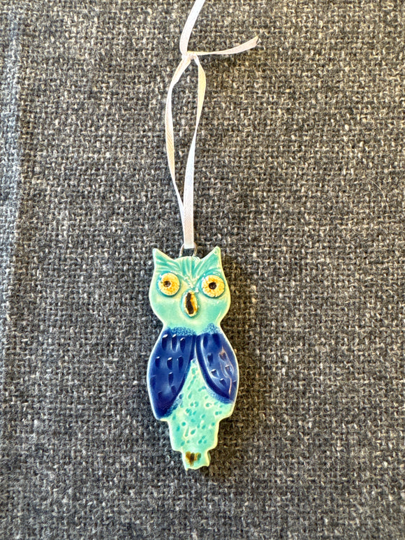 Ceramic Owl Ornament