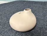 Low ceramic vase- beige
