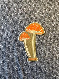 Double Mushroom Sticker