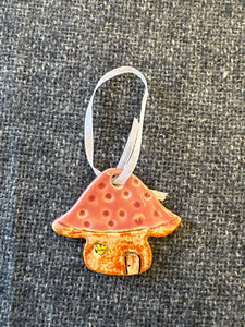 Ceramic Mushroom Ornament