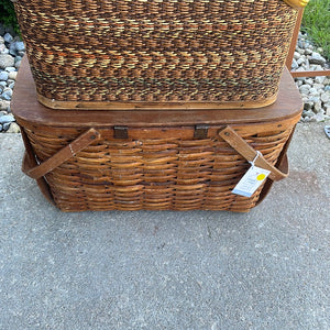 Wooden Picnic Basket