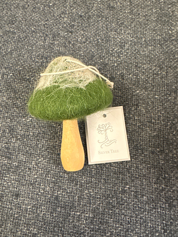 Green Mushroom Ornament