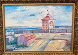 Oil painting of Swedish Fortress