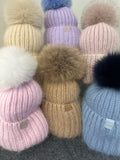 Mjúk Marshmallow Hat with Pom