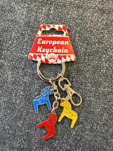 Swedish Horse Keychain