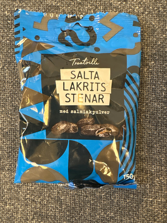 Treatville Salty Licorice Stones Swedish Candy