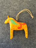 Wood Horse Ornaments