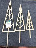 Set of 3 Wood Cut-outs