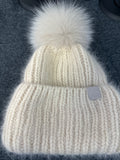 Mjúk Marshmallow Hat with Pom