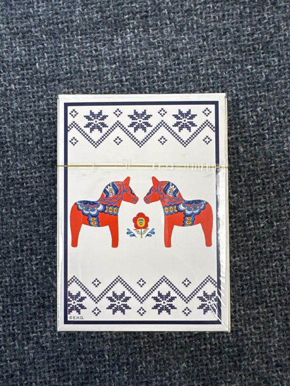 Swedish Dala Horse Playing Cards