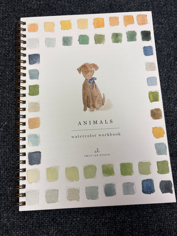 Animals Watercolor Workbook