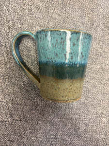 Ceramic Blue and Green Coffee Mug