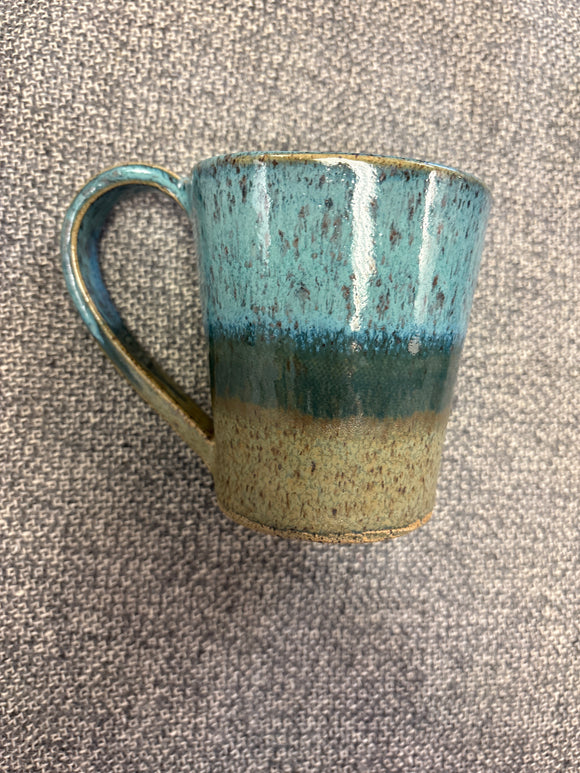 Ceramic Blue and Green Coffee Mug