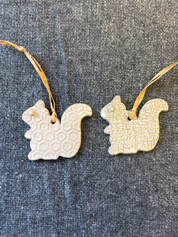 Ceramic Squirrel Ornament