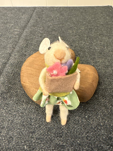 Spring Mouse Ornament