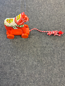 Swedish Dala Horse Pull Toy