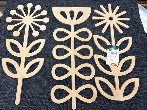 Set of 3 Wood Cut-outs