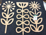 Set of 3 Wood Cut-outs