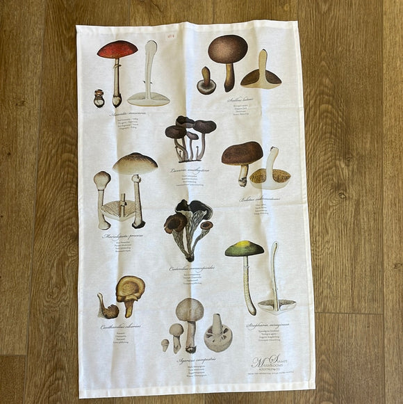 Mushroom Organic Tea Towel