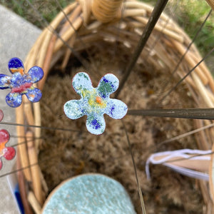 Copper Enamel Flowers