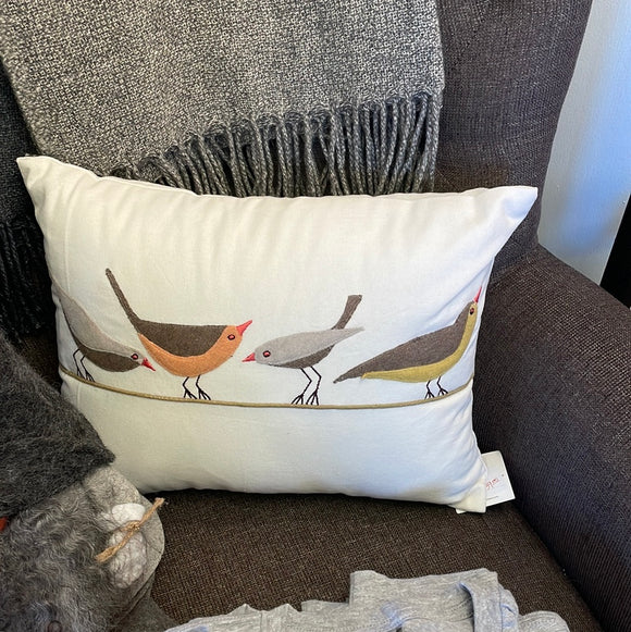 4 Bird Pillow