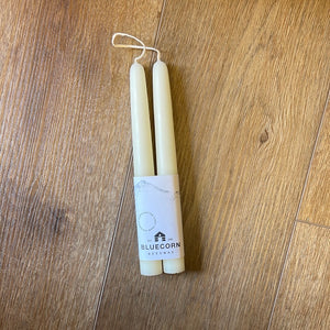 Bluecorn Beeswax Taper Candles