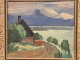 Signed Swedish Landscape Oil Painting