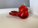 Handcrafted Glass Cardinal