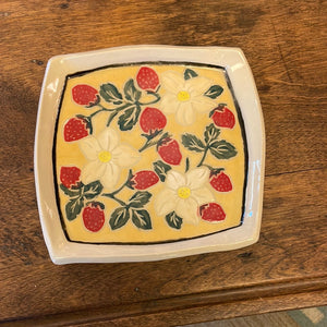 Janet Matson Strawberry Plate