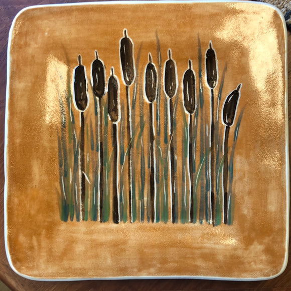 Janet Matson Cattail Plate