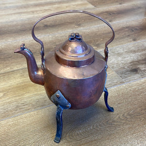 Swedish Copper Kettle with Feet Small