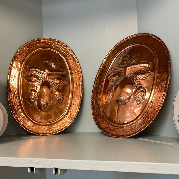 Swedish Copper Plates Set of 2